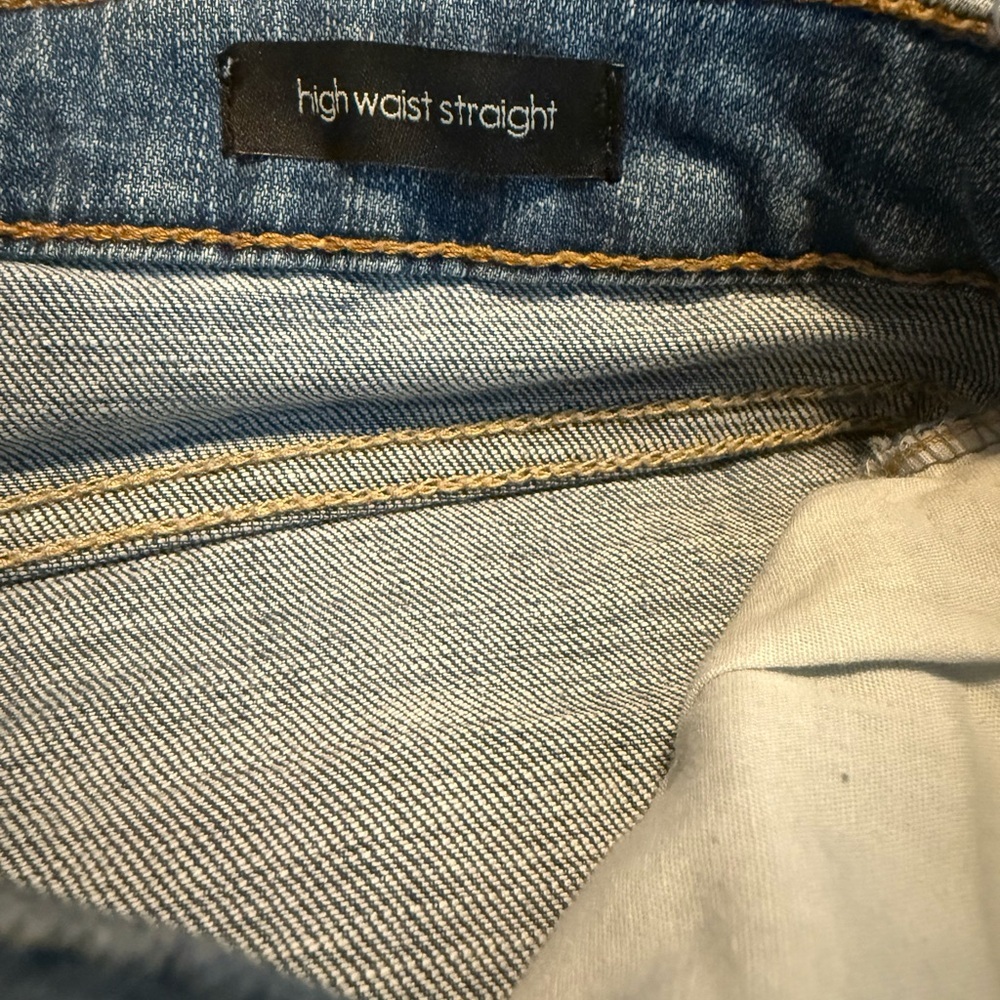 👖 **Ella Moss High Waist Straight Jeans**  Size **8 / 29 | Light Wash - Picture 4 of 5